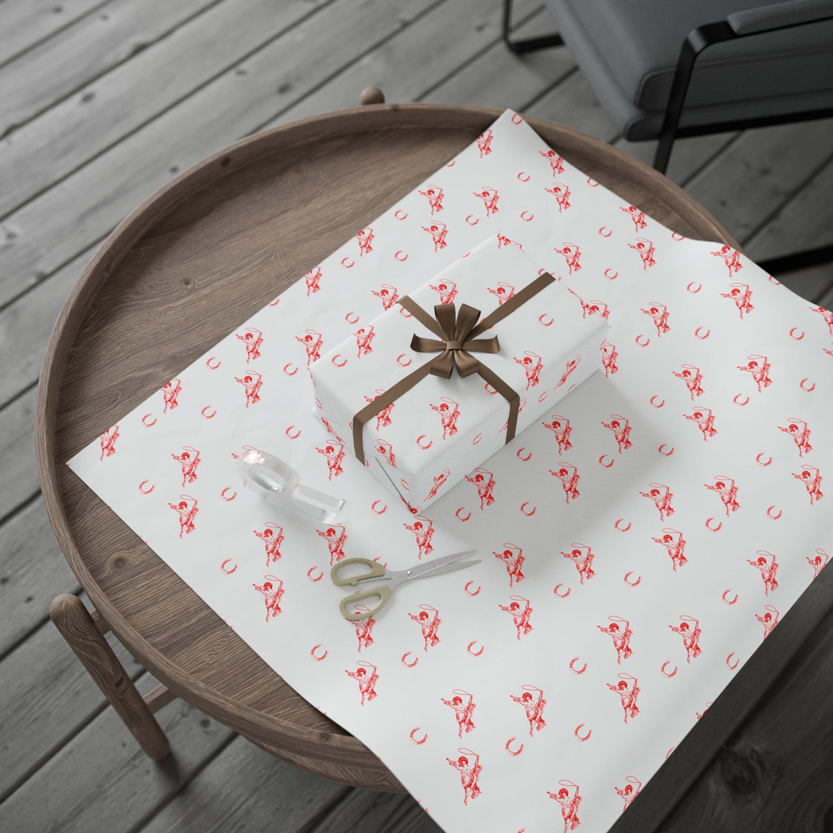 Red Horse Sketch Wrapping Paper
