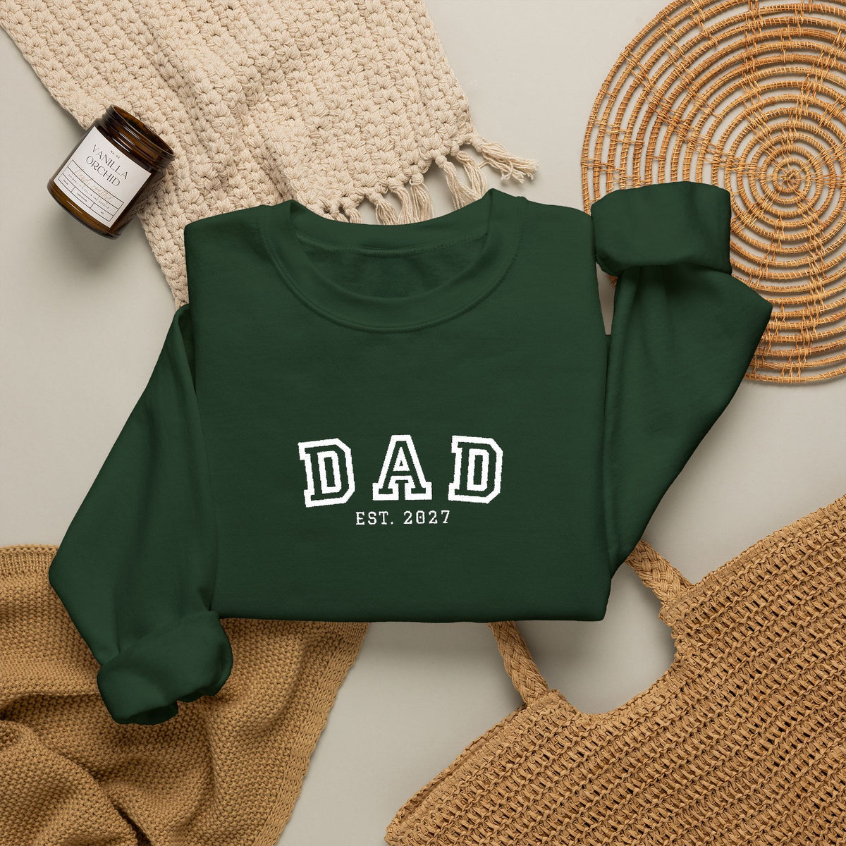 Embroidered Dad 2027 Crewneck Sweatshirt