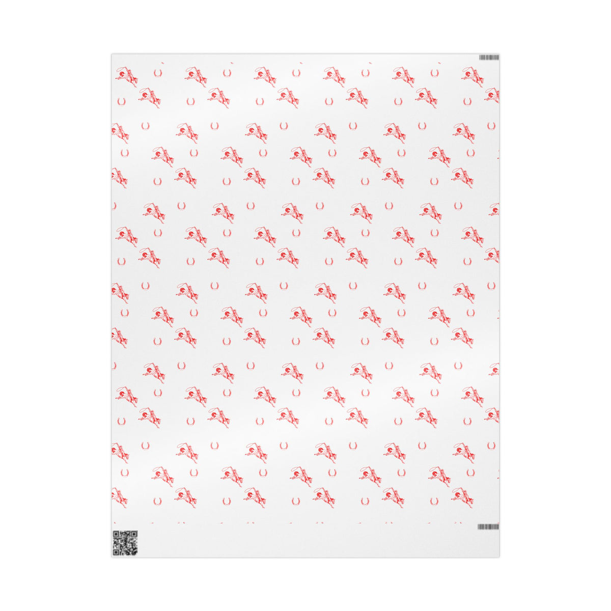 Red Horse Sketch Wrapping Paper