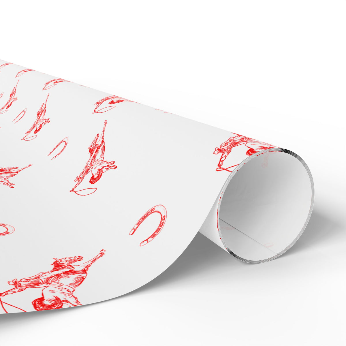 Red Horse Sketch Wrapping Paper