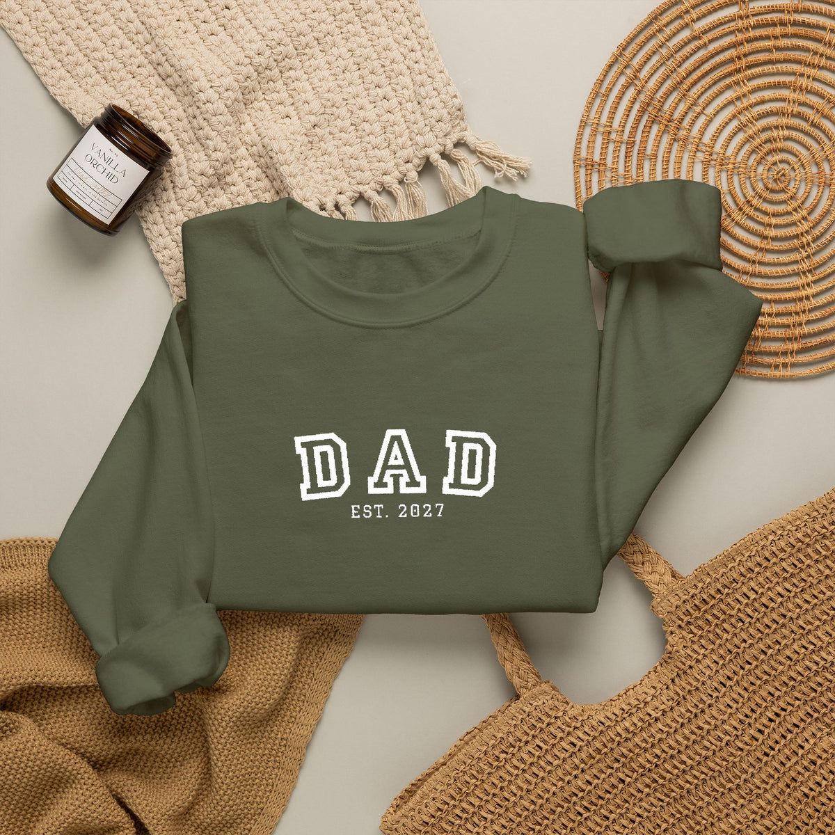 Embroidered Dad 2027 Crewneck Sweatshirt