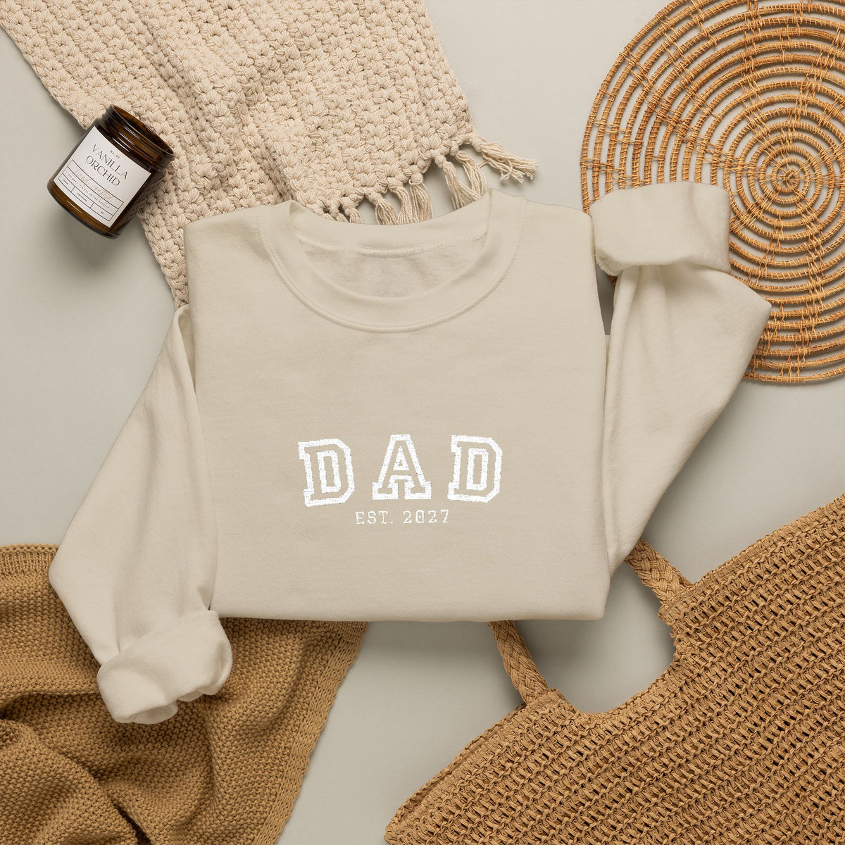 Embroidered Dad 2027 Crewneck Sweatshirt