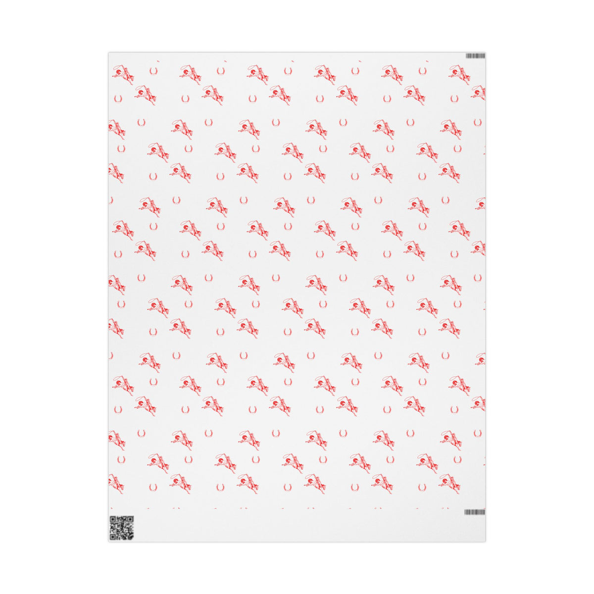 Red Horse Sketch Wrapping Paper