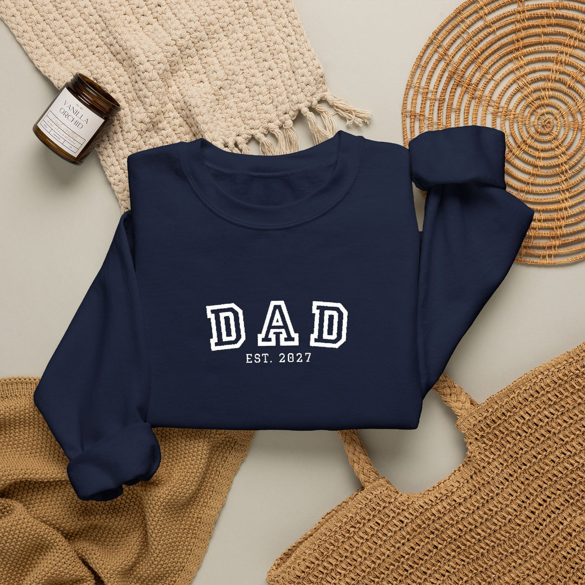 Embroidered Dad 2027 Crewneck Sweatshirt