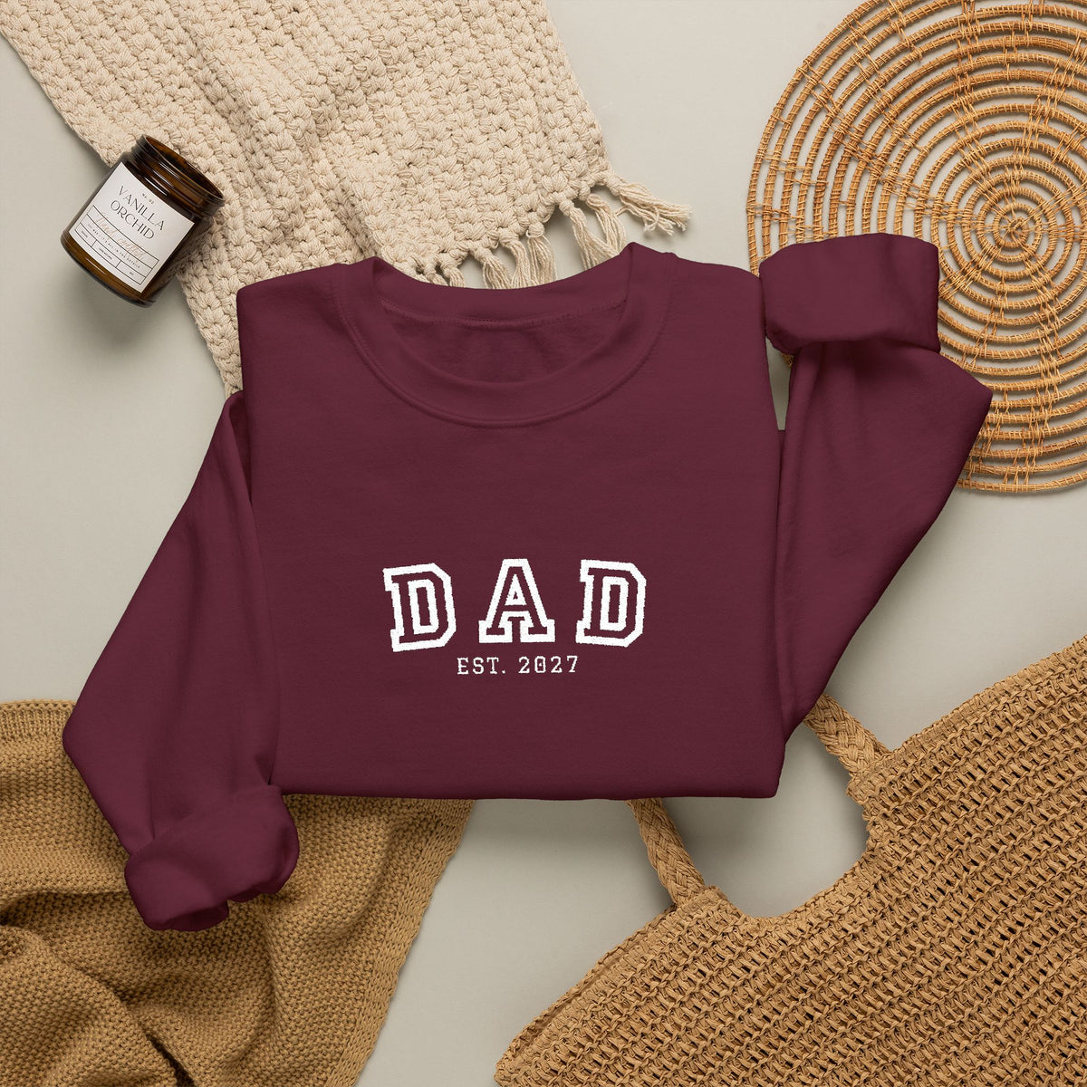 Embroidered Dad 2027 Crewneck Sweatshirt